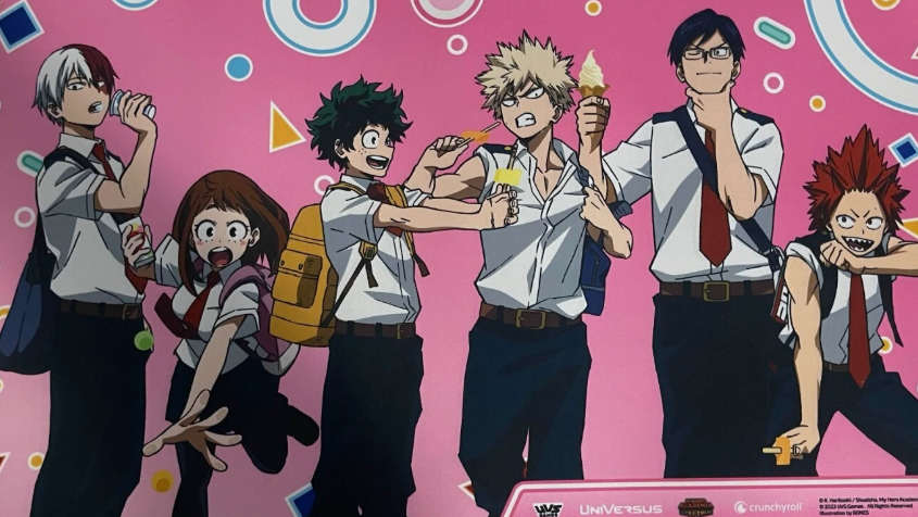 My Hero Academia Universus Gen Con EXCLUSIVE Pink Rubber Playmat