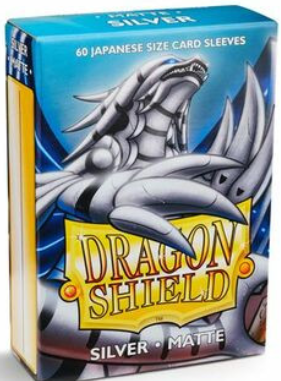 Dragonshield: Silver Matte Japanese 60 CT Sleeves