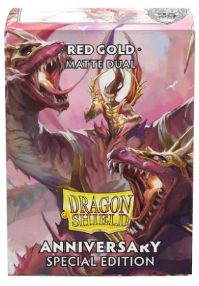 Dragonshield: Pomegranate & Gold Dual Matte 100CT Sleeves
