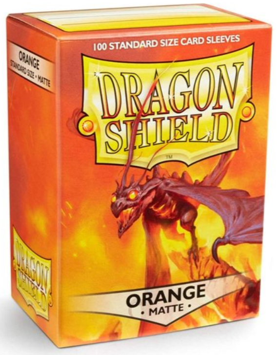 Dragon Shield: Standard 100ct Sleeves - Orange (Matte)