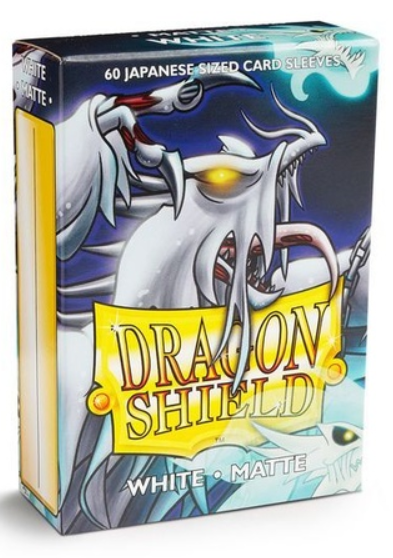 Dragon Shield: Japanese Size 60ct Sleeves - White (Matte)