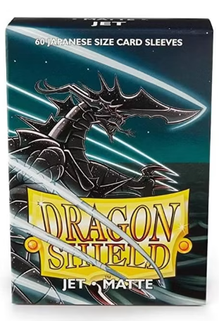 Dragon Shield: Japanese Size 60ct Sleeves - Jet (Matte)