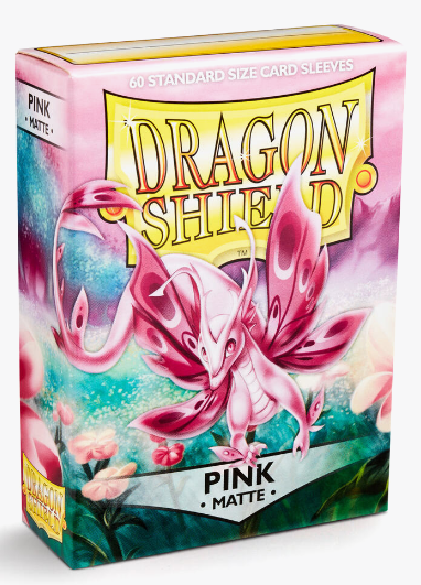 Dragon Shield: Standard 60ct Sleeves - Pink (Matte)