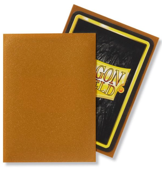 Dragon Shield: Standard 100ct Sleeves - Gold (Matte)