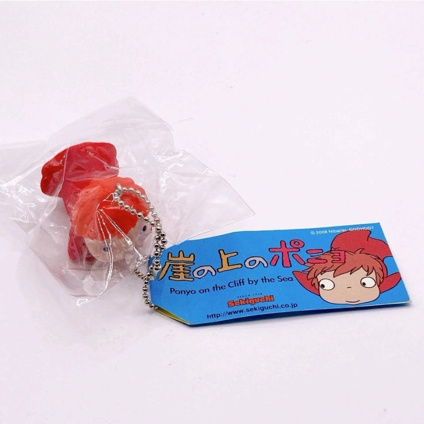 Studio Ghibli Ponyo on the Cliff by the Sea Flocking Keychain Ponyo