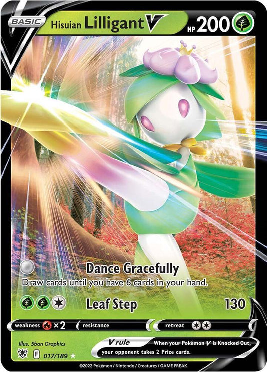 Hisuian Lilligant V SWSH10: Astral Radiance 017/189 (Back)