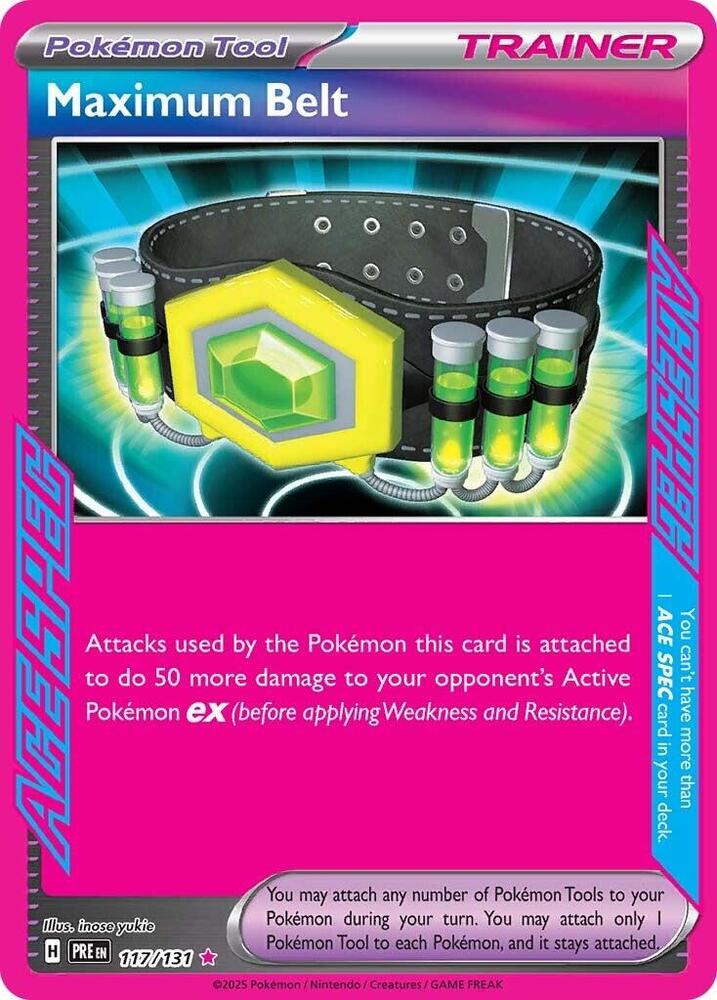 Maximum Belt SV: Prismatic Evolutions 117/131 (Back)