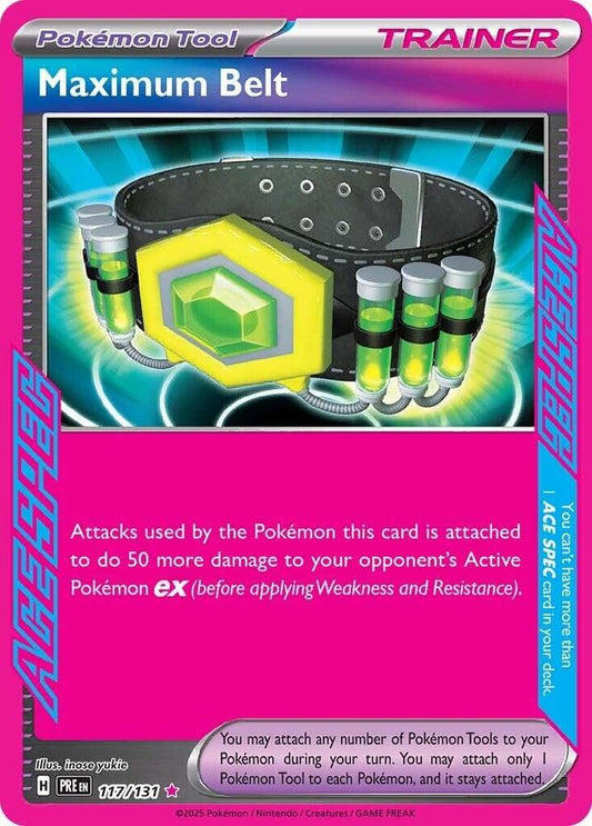 Maximum Belt SV: Prismatic Evolutions 117/131 (Back)