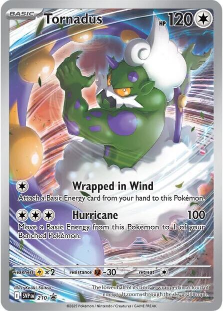 Tornadus - SV: Scarlet & Violet Promo Cards 210 (Back)