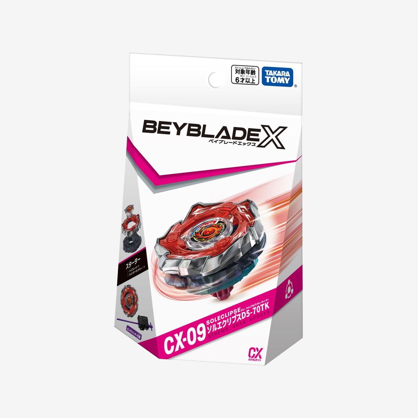 "Beyblade X" CX-09 Starter Sol Eclipse D5-70TK