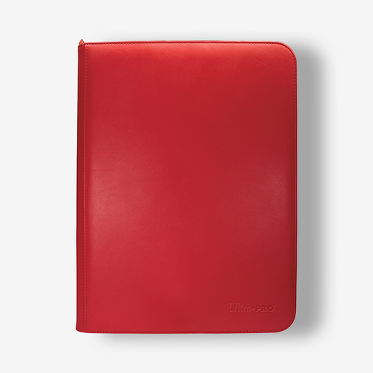 Binder: PRO 9-Pocket Zippered Vivid- Red