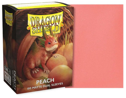 Dragon Shield: Standard 100ct Sleeves - Peach (Dual Matte)