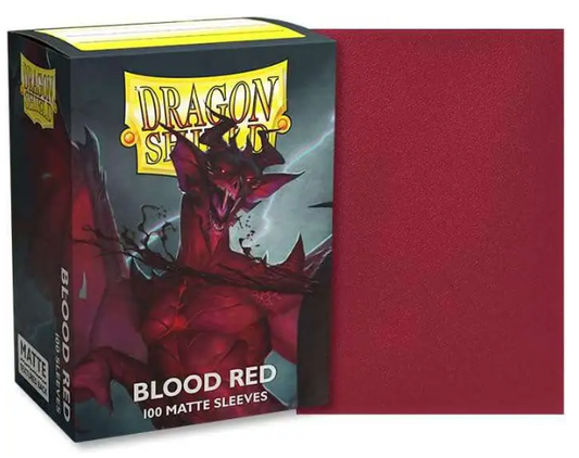 Dragon Shield: Standard 100ct Sleeves - Blood Red (Matte)