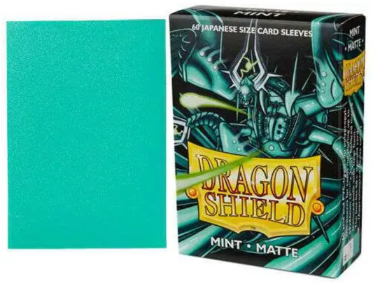Dragon Shield: Japanese Size 60ct Sleeves - Mint (Matte)