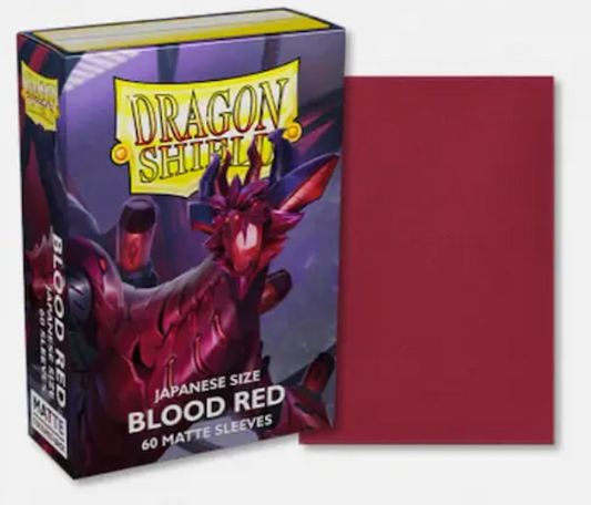 Dragon Shield: Japanese Size 60ct Sleeves - Blood Red (Matte)