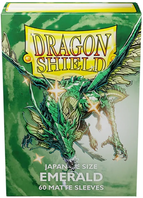 Dragon Shield: Japanese Size 60ct Sleeves - Emerald (Matte)