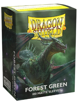 Dragon Shield: Standard 100ct Sleeves - Forest Green (Matte)