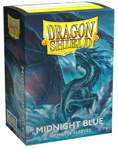 Dragon Shield: Standard 100ct Sleeves - Midnight Blue (Matte)