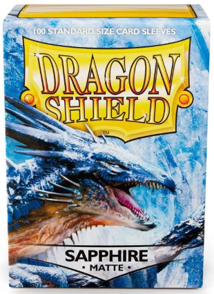 Dragon Shield: Standard 100ct Sleeves - Sapphire (Matte)