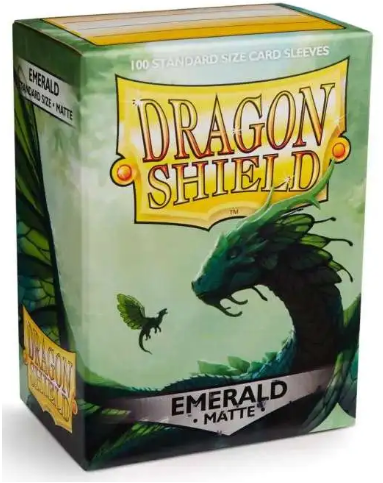 Dragon Shield: Standard 100ct Sleeves - Emerald (Matte)