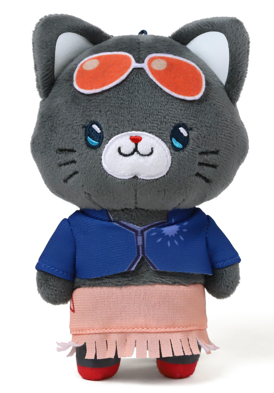 ONE PIECE with CAT Eye Mask Plush Keychain - Robin