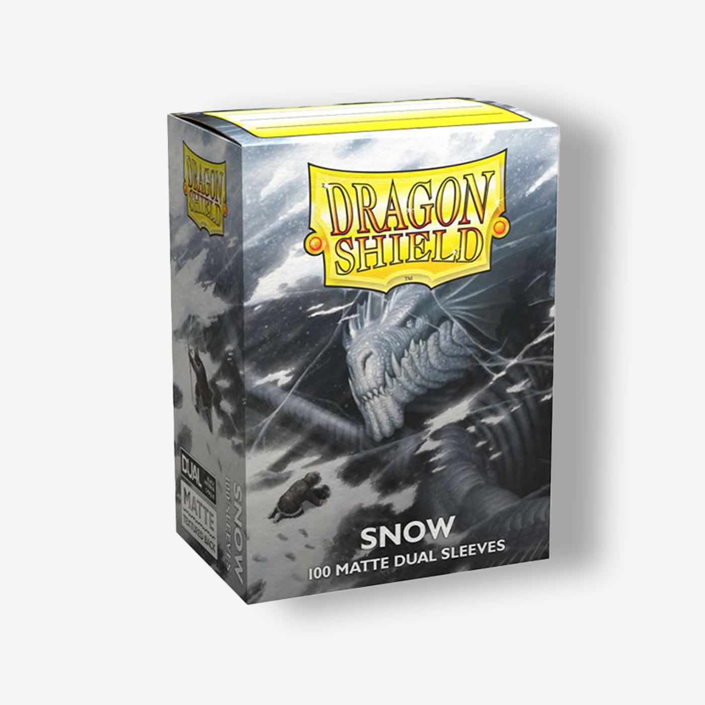Dragon Shield Sleeves: Standard DUAL- Matte Snow 'Nirin' (100 ct.)